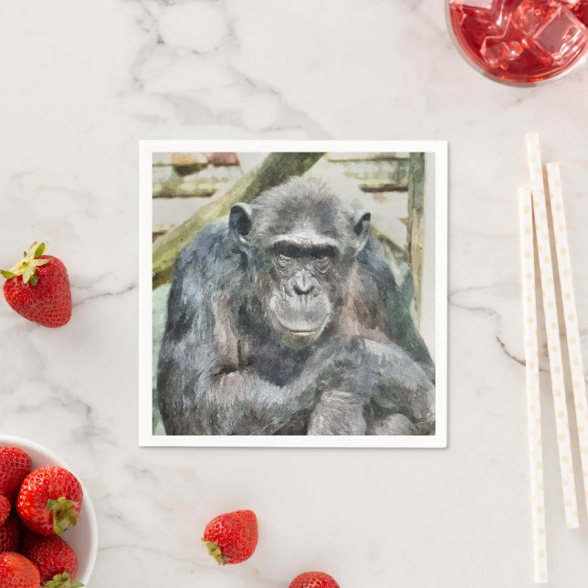 NIEDLICH CHIMPANZEE SERVIETTE (Beispiel)