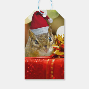Niedlich Chipmunk Frohe Weihnachten Geschenkanhänger