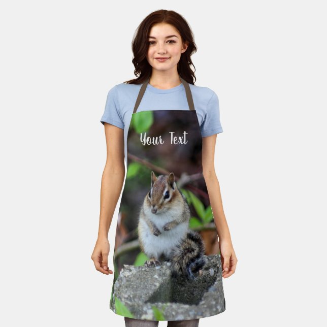 Niedlich Chipmunk Wildlife Animal Personalisiert Schürze (Getragen)