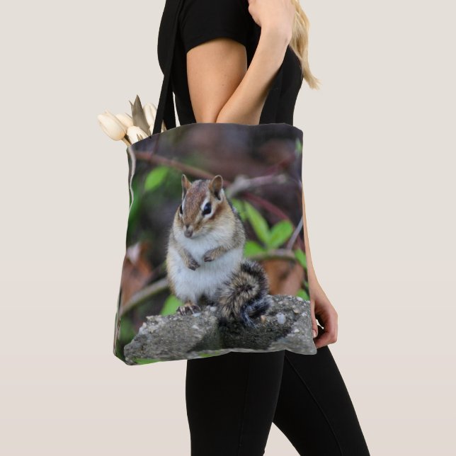 Niedlich Chipmunk Wildlife Animal Tasche (Von Nahem)