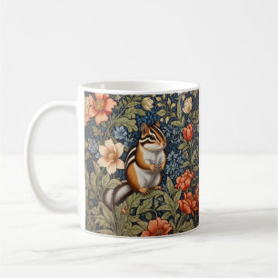 Niedlich Chipmunk William Morris Inspirierte flora Kaffeetasse