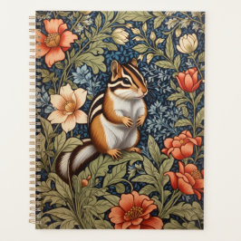 Niedlich Chipmunk William Morris Inspirierte flora Planer