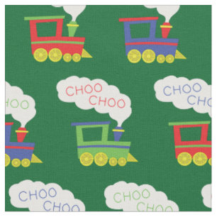 Niedlich Choo Choo Züge Kinderspielzimmer Dekor Stoff