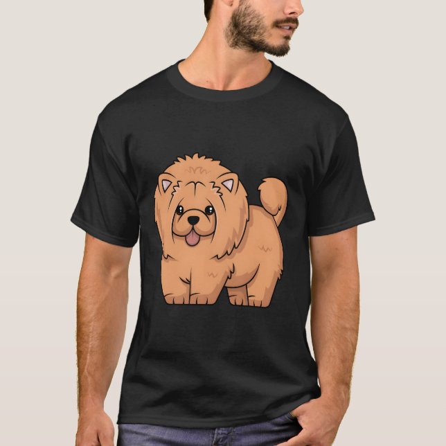 Niedlich Chow Chow Dog Hoodie Furry Friend Welpe T-Shirt (Vorderseite)