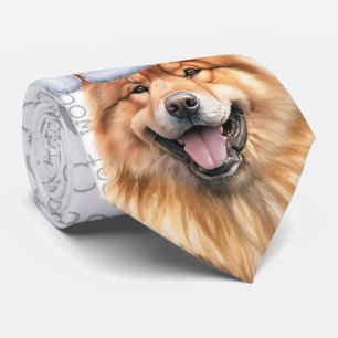 Niedlich Chow Chow Weihnachtshund Lover Holiday Krawatte