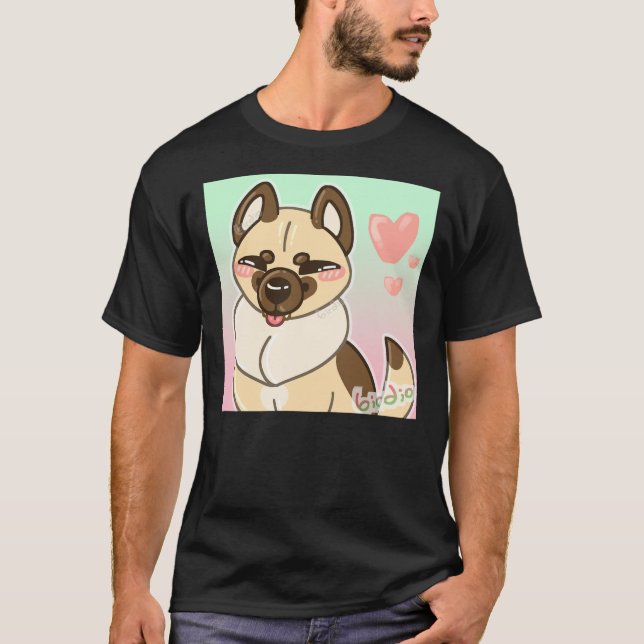 Niedlich Chow German Shepherd Dog T-Shirt (Vorderseite)