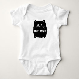 Niedlich Chubby Angesagt Cat T - Shirt. Baby Strampler