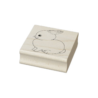 Niedlich Chubby Baby Bunny Rabbit Rubber Briefmark Gummistempel