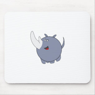 Niedlich Chubby Rhinoceros Mousepad