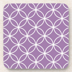 Niedlich Circles Geometric Pattern Lavendel Lila Untersetzer
