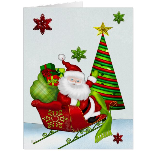 Niedlich Classic Santa Whimsey - ALLE GRÖSSEN (Vorderseite)