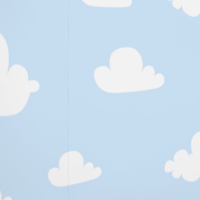 Niedlich Cloud Blue Sky Kinderzimmer Kinderzimmer Tapete (Naht)