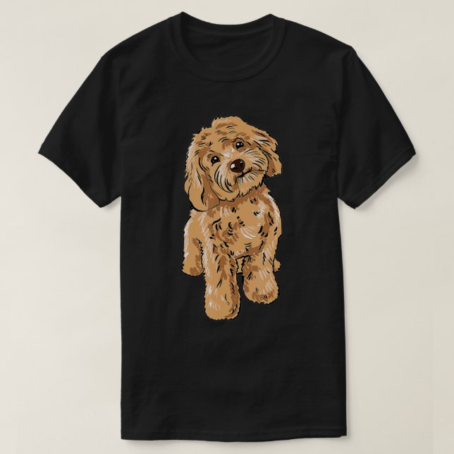 Niedlich Cockapoo Dog Illustration Cockapoo Eigent T-Shirt (Design vorne)