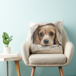 NIEDLICH COCKER SPANIEL PUPPING UNTER BLANKET KISSEN