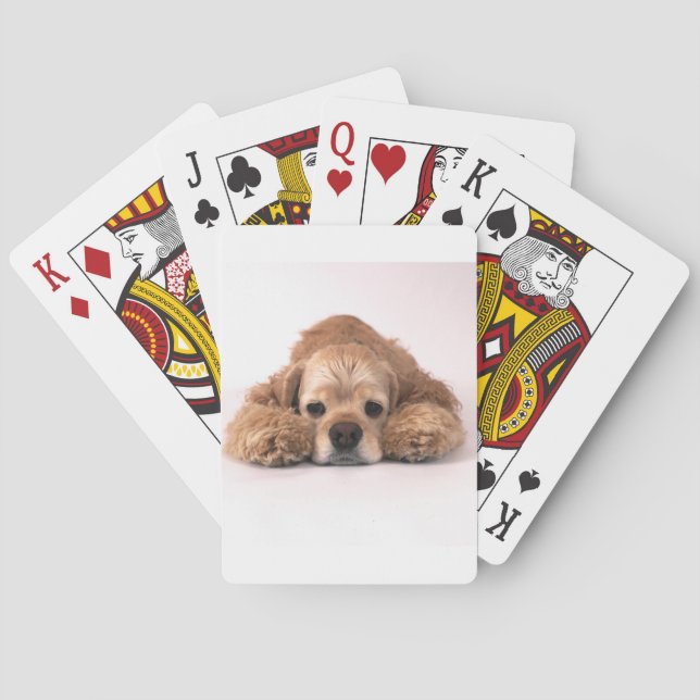 Niedlich Cocker Spaniel Spielkarten (Rückseite)