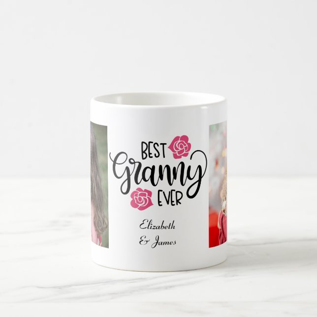 Niedlich Collage Foto Bestes Granny Ever Grandma G Kaffeetasse (Mittel)
