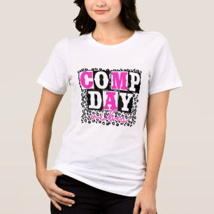 Niedlich Comp Day Vibes Cheer Cheerleader Cheer Co Tri-Blend Shirt
