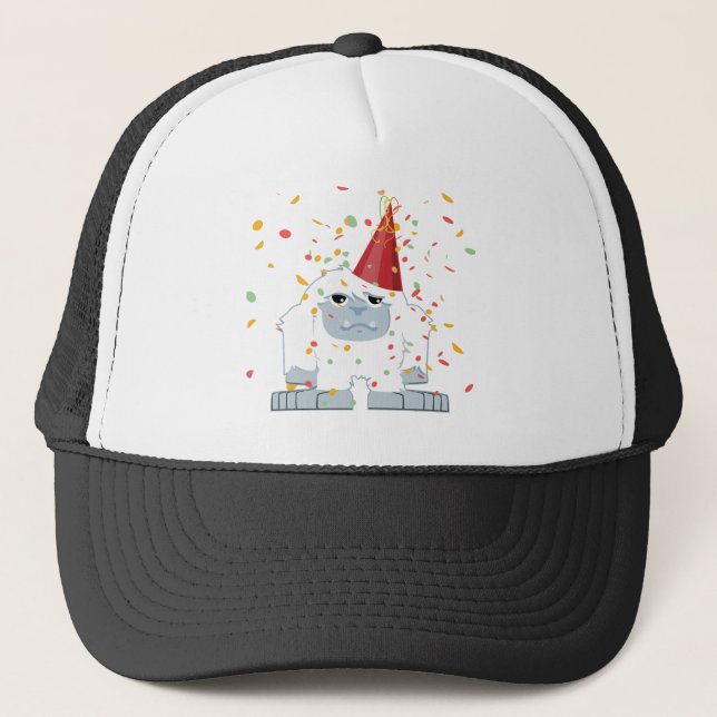 Niedlich Confetti Party Yeti Truckerkappe (Vorderseite)