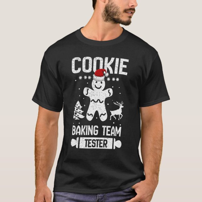 Niedlich Cookie Baking Team Tester Gingerbread Chr T-Shirt (Vorderseite)