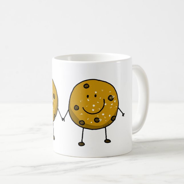Niedlich Cookie Beste Freunde Kaffeetasse (VorderseiteRechts)