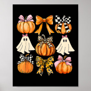 Niedlich Coquette Ghost Pink Coquette Bows Pumpkin Poster