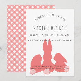 Niedlich Coral Oaster Bunnies | Einladung von Brun