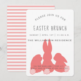 Niedlich Coral Oaster Bunnies | Einladung von Brun