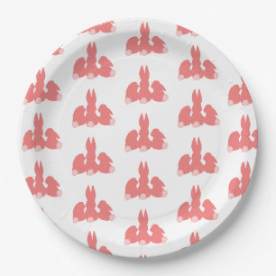 Niedlich Coral Oaster Bunnies Paper Teller
