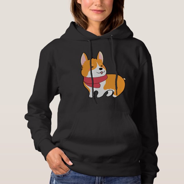 Niedlich Corgi 527 Hoodie (Vorderseite)