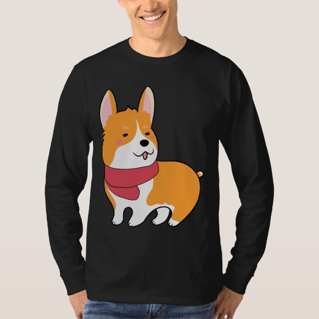 Niedlich Corgi 527 T-Shirt (Vorderseite)