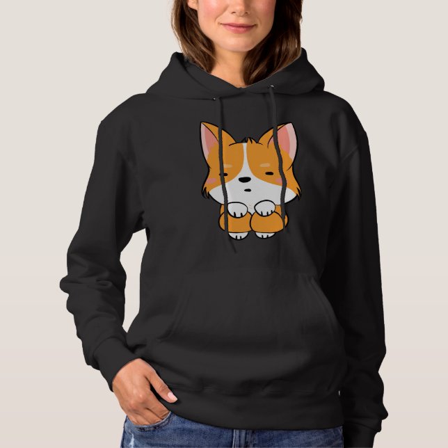 Niedlich Corgi 740 Hoodie (Vorderseite)