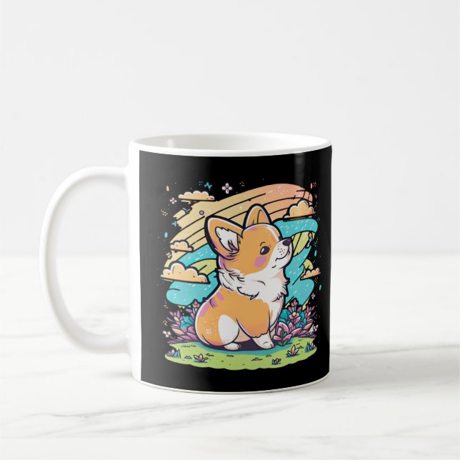 Niedlich Corgi Cool Pembroke Welsh Corgi 6 Kaffeetasse (Links)