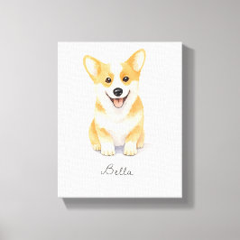 Niedlich Corgi Dog Leinwanddruck