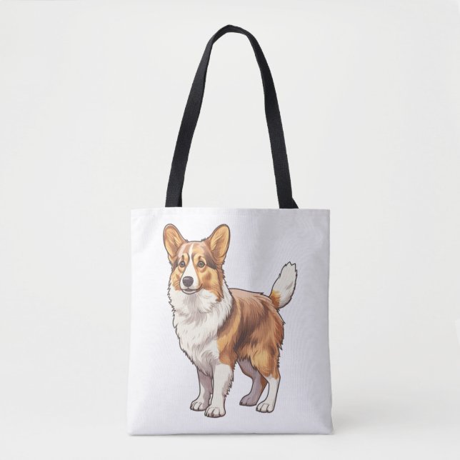 Niedlich Corgi Dog Tasche (Vorderseite)