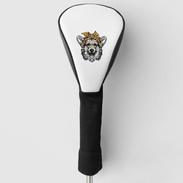 Niedlich Corgi Funny Dog Lover Geschenk Golf Headcover (Vorderseite)
