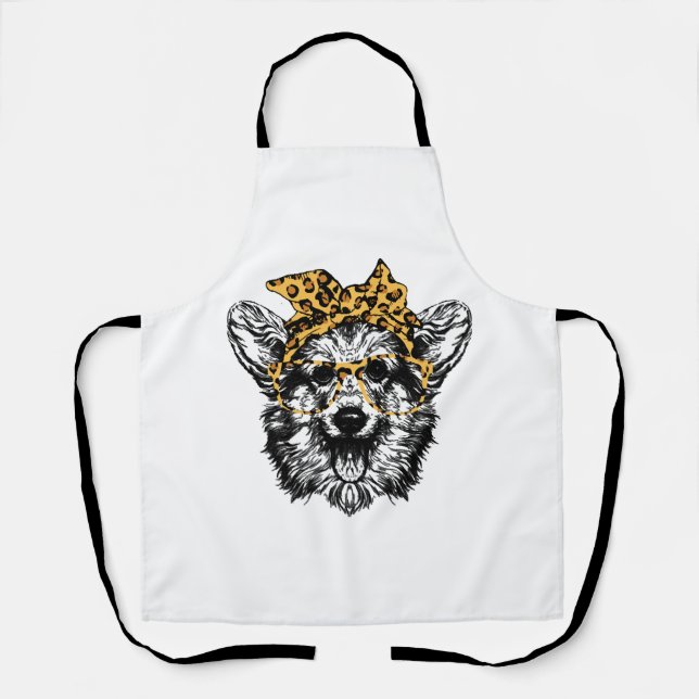 Niedlich Corgi Funny Dog Lover Geschenk Schürze (Vorderseite)