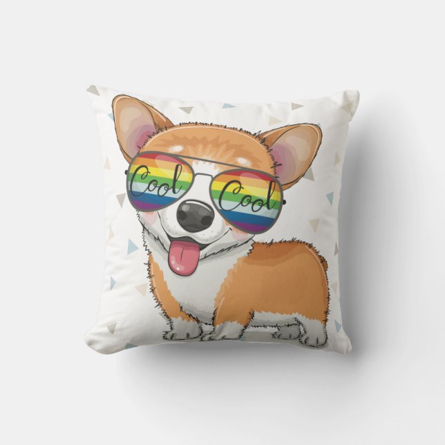 Niedlich Corgi Kissen (Vorderseite)