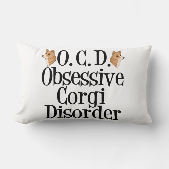 Niedlich Corgi Lendenkissen (Vorderseite)