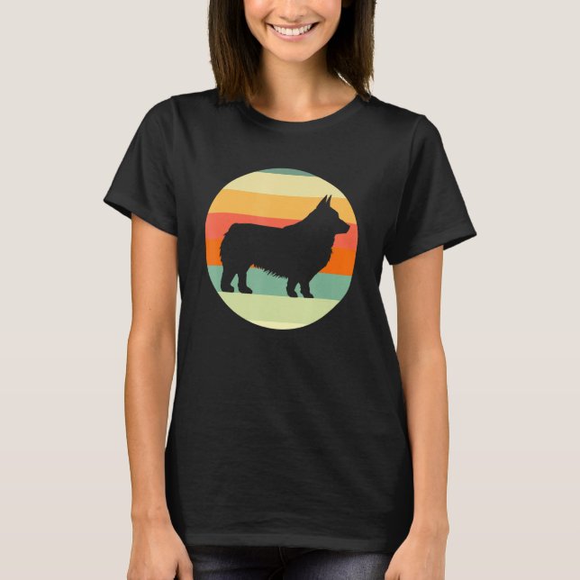 Niedlich Corgi Sunset T-Shirt (Vorderseite)