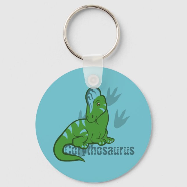 Niedlich Corythosaurus Schlüsselanhänger (Vorderseite)