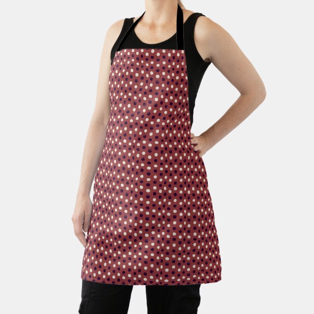 Niedlich Cosy Modern Ladybug Inspiriert Polka Dot Schürze (InSitu)