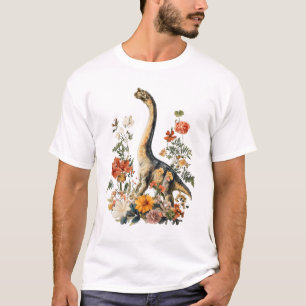 Niedlich Cotattcore Trex Dinosaur Blume Botanisch T-Shirt