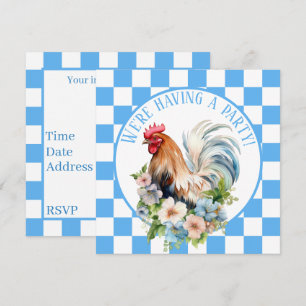 Niedlich Country Rooster Liebhaber Einladung