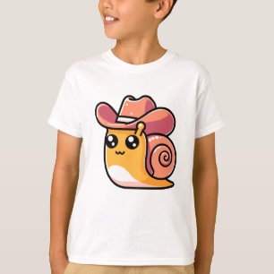 Niedlich Cowboy Snail T-Shirt