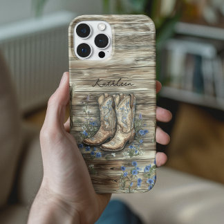 Niedlich Cowgirl Rustic Country Western Cowboy Boo iPhone 16 Hülle