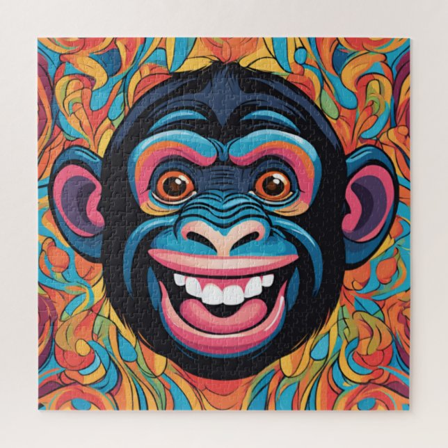 Niedlich Crazy Funny Chimpanzee (Vertikal)