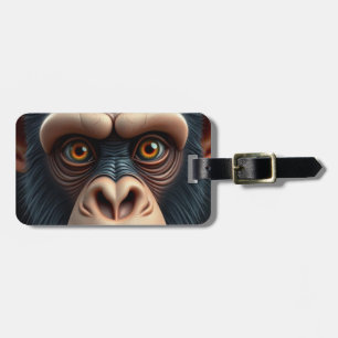 Niedlich Crazy Funny Chimpanzee Gepäckanhänger