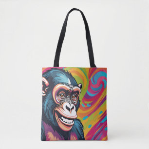 Niedlich Crazy Funny Chimpanzee Tasche