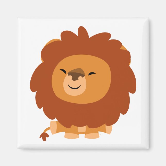 Niedlich Cudly Cartoon Lion Magnet (Vorne)