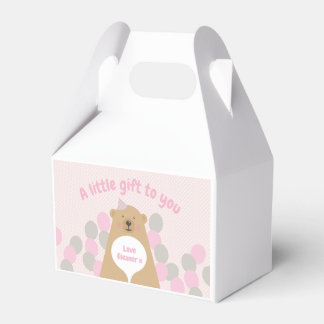 Niedlich Cudly Teddy Bear Birthday Favor Box Geschenkschachtel